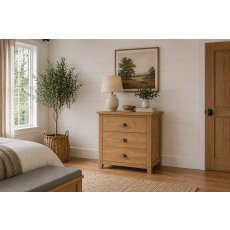Burford Country Oak 3 Drawer Chest of Drawers