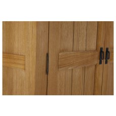Burford Country Oak Gents Wardrobe