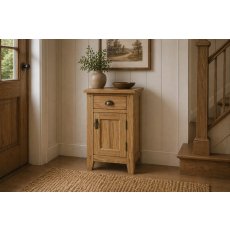 Burford Country Oak Telephone Cupboard