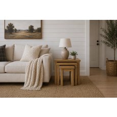 Burford Country Oak Nest of Tables