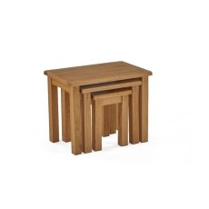 Burford Country Oak Nest of Tables