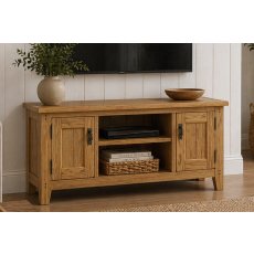 Burford Country Oak 120cm TV Unit