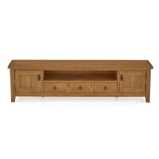 Burford Country Oak 210cm Extra Large TV Unit