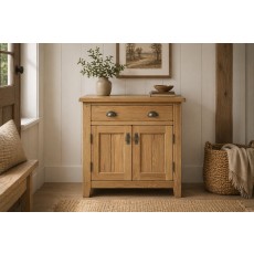 Burford Country Oak Hallway Cupboard
