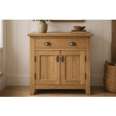Burford Country Oak Hallway Cupboard