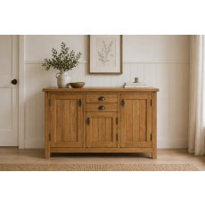 Burford Country Oak Large Sideboard