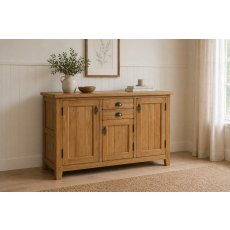 Burford Country Oak Large Sideboard