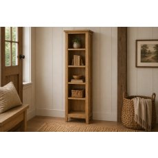 Burford Country Oak Slim Bookcase