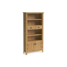 Burford Country Oak Display Bookcase