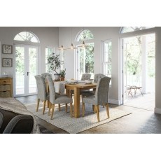 Burford Country Oak Small Butterfly 150-200cm Extending Dining Table