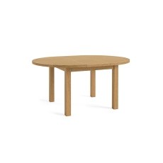 Burford Country Oak Round 120-160cm Extending Dining Table