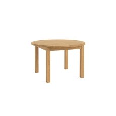Burford Country Oak Round 120-160cm Extending Dining Table
