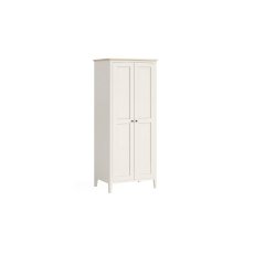 Marlow Oak Painted Coconut White Full Hanging Wardrobe Marlow Oak Painted Coconut White Full Hanging Wardrobe