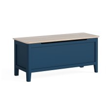 Marlow Oak Painted Navy Blue Storage Blanket Box