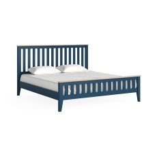 Marlow Oak Painted Navy Blue Bed Frame