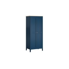 Marlow Oak Painted Navy Blue Full Hanging Wardrobe