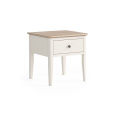 Marlow Oak Painted Coconut White Lamp Table Marlow Oak Painted Coconut White Lamp Table