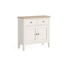 Marlow Oak Painted Coconut White Small Sideboard Marlow Oak Painted Coconut White Small Sideboard
