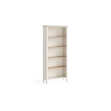Marlow Oak Painted Coconut White Large Bookcase Marlow Oak Painted Coconut White Large Bookcase