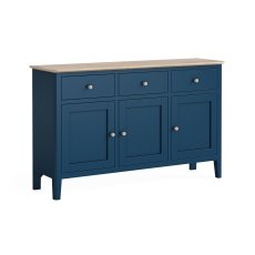 Marlow Oak Painted Navy Blue Large Sideboard