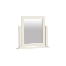 Modern Country Painted Oak Coconut White Dressing Table Vanity Mirror