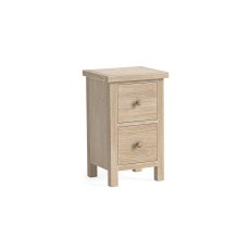 Modern Country Oak Narrow Bedside Table