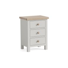 Modern Country Painted Oak Stone Grey Bedside Table Modern Country Painted Oak Stone Grey Bedside Table
