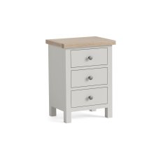 Modern Country Painted Oak Stone Grey Bedside Table Modern Country Painted Oak Stone Grey Bedside Table