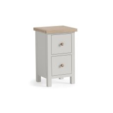 Modern Country Painted Oak Stone Grey Narrow Bedside Table Modern Country Painted Oak Stone Grey Narrow Bedside Table