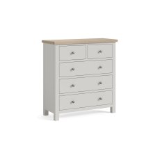 Modern Country Painted Oak Stone Grey 2 Over 3 Chest of Drawers Modern Country Painted Oak Stone Grey 2 Over 3 Chest of Drawers