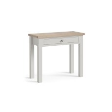 Modern Country Painted Oak Stone Grey Single Drawer Dressing Table Desk Modern Country Painted Oak Stone Grey Single Drawer Dressing Table Desk