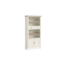 Modern Country Painted Oak Coconut White Display Unit