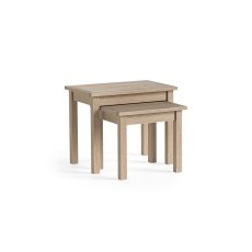 Modern Country Oak Nest Of Tables
