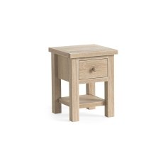 Modern Country Oak Lamp Table with Shelf