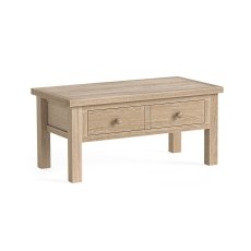 Modern Country Oak Coffee Table with Drawer