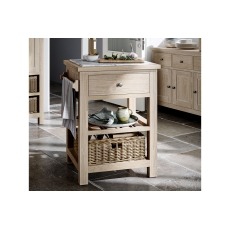 Modern Country Oak Small Kitchen Island Unit