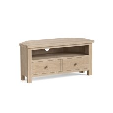 Modern Country Oak 100cm Corner TV Unit