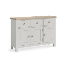 Modern Country Painted Oak Stone Grey Large Sideboard