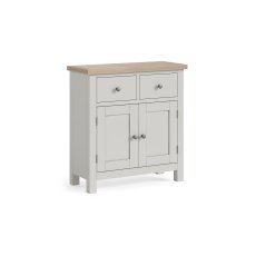 Modern Country Painted Oak Stone Grey Small Sideboard