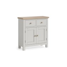 Modern Country Painted Oak Stone Grey Small Sideboard