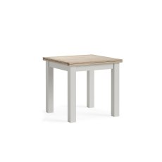 Modern Country Painted Oak Stone Grey Flip-Top Dining Table
