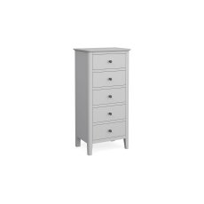 Stowe Painted Grey Tallboy Chest of Drawers
