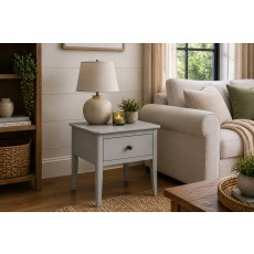 Stowe Painted Grey Lamp Table