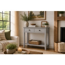 Stowe Painted Grey Console Table