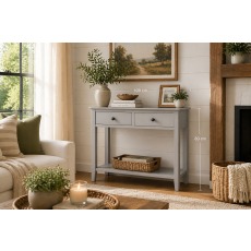 Stowe Painted Grey Console Table