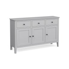 Stowe Painted Grey Large 3 Door Sideboard