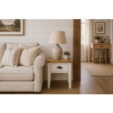 Cotswold White Lamp Table