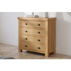 Normandy Chunky Country Oak 2 Over 3 Chest of Drawers Normandy Chunky Country Oak 2 Over 3 Chest of Drawers