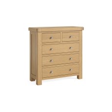 Normandy Chunky Country Oak 2 Over 3 Chest of Drawers