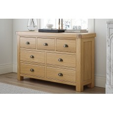 Normandy Chunky Country Oak 3 Over 4 Chest of Drawers